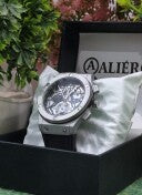 HUBLOT BLACK LEATHER PREMIUM QUALITY WATCH;