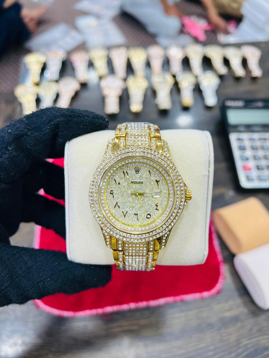 ALIÈRO Crystal Stone Watch