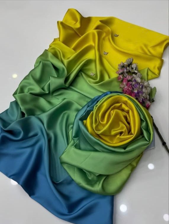 Silk Printed Unstitched 3PC®✓