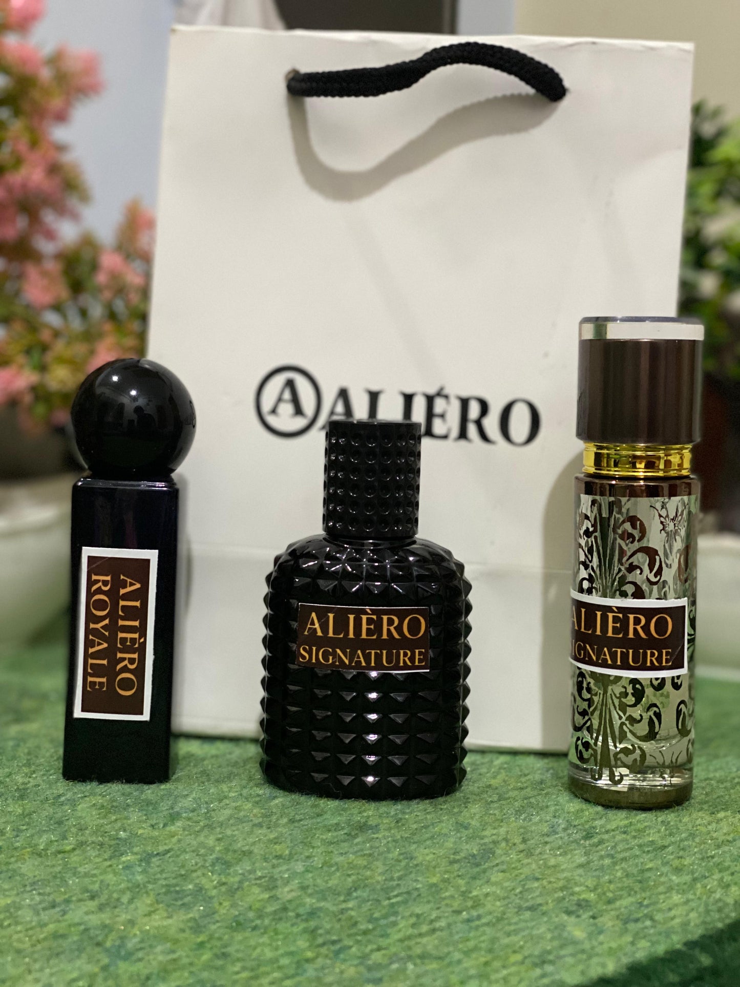 PACK OF 3 PREMIUM DEMANDING PERFUMS (ALIERO SIGNATURE), (ALIERO ROYAL), & (ALIERO ROYAL 30ML), DEAL