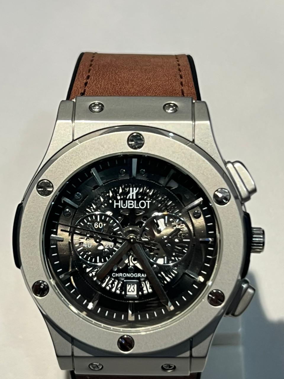 HUBLOT PREMIUM LEATHER QUALITEY MEN'S WATCH