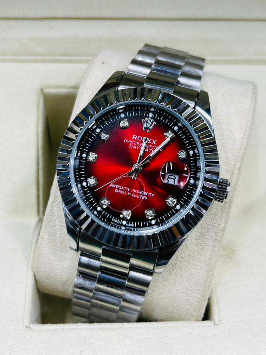ROLEX STAINLESS STEEL LUXURY FINISHING MENS WATCH;