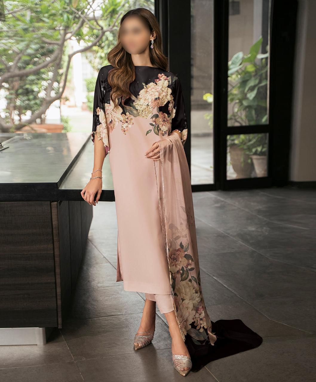 Shamooz silk printed unstitched 3pc®✓