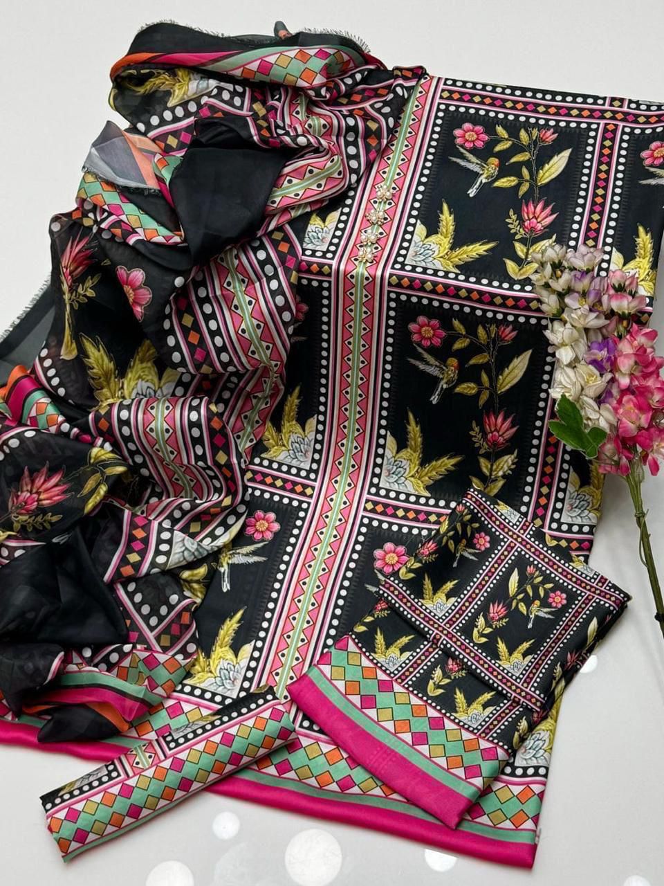 Shamooz Silk Printed 3PC®✓
