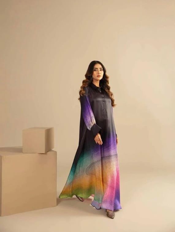 Silk Printed Unstitched 3PC®✓
