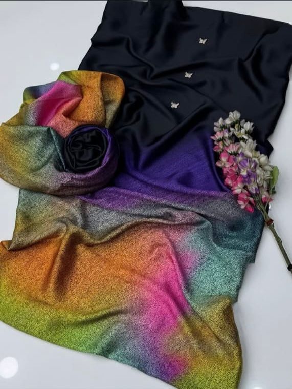 Silk Printed Unstitched 3PC®✓