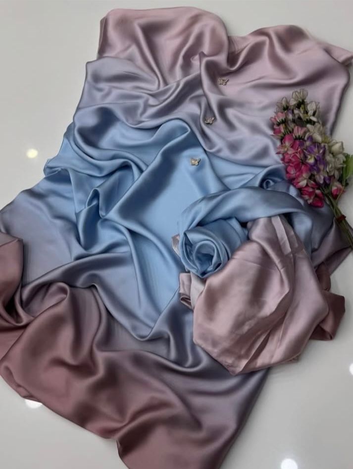 Silk Printed Unstitched 3PC®✓