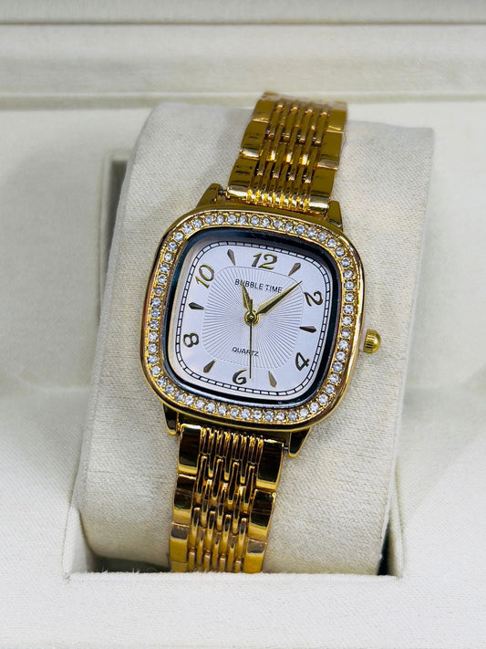ALIÉRO Luxury Golden Ladies Watch