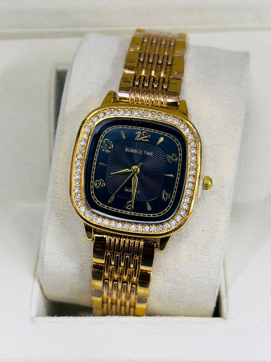 ALIÉRO Luxury Golden Ladies Watch
