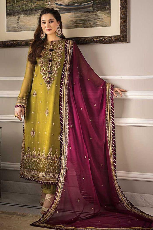 Chiffon Embroidered Luxury Unstitched 3 Piece Suit