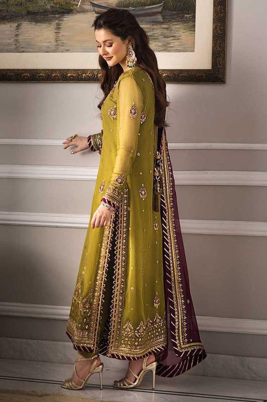 Chiffon Embroidered Luxury Unstitched 3 Piece Suit