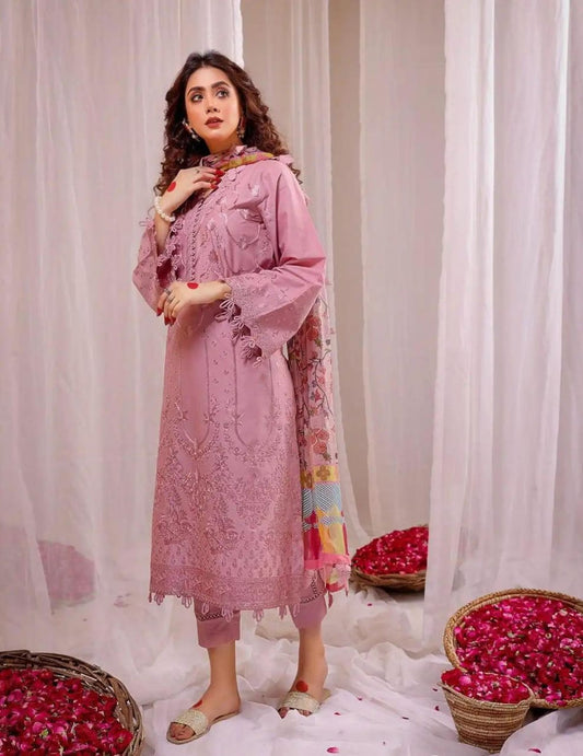 LIMELIGHT embroidered dhanak suit,