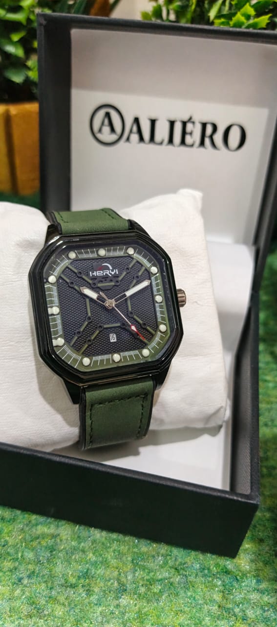 ALIERO HERYI Army Green Men’s Watch