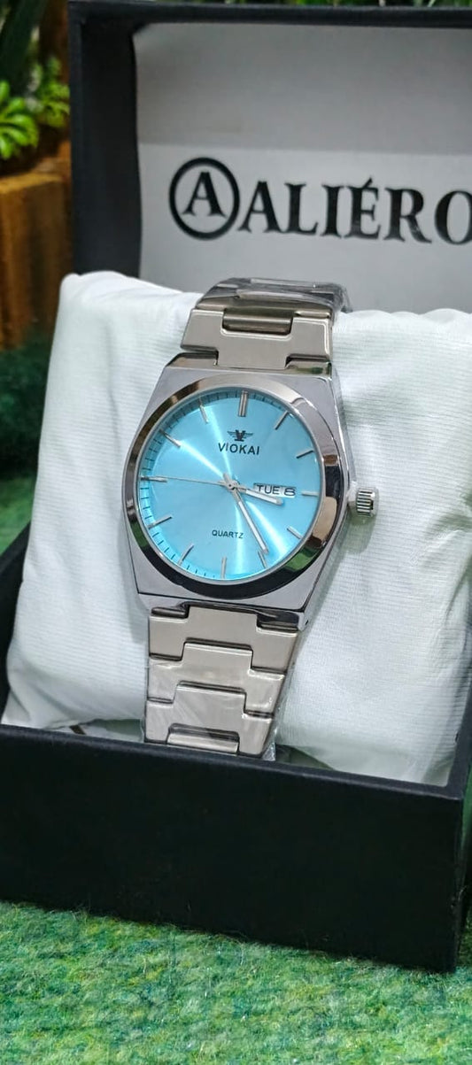 ALIERO Premium Stainless Steel Chain Men’s Watch