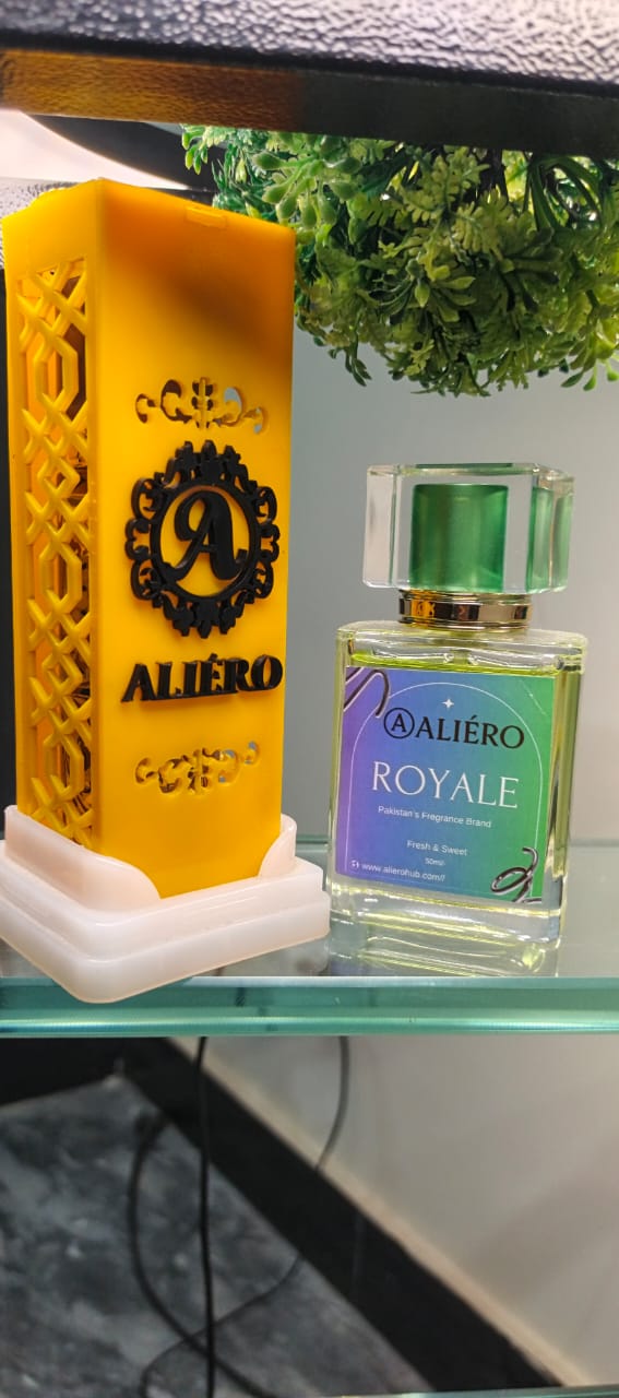 ALIERO ROYALE PERFUM 50ML (Fresh and Sweet) in new packaging