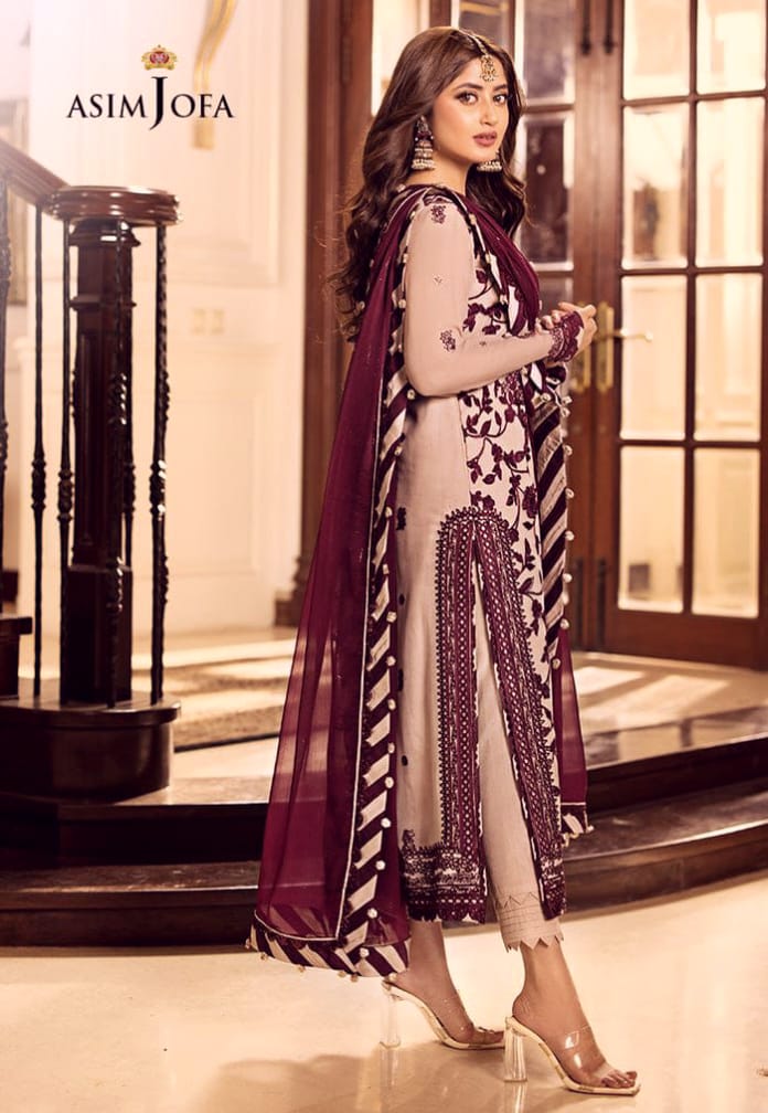 Asim Jofa Embroidered Unstitched Suit