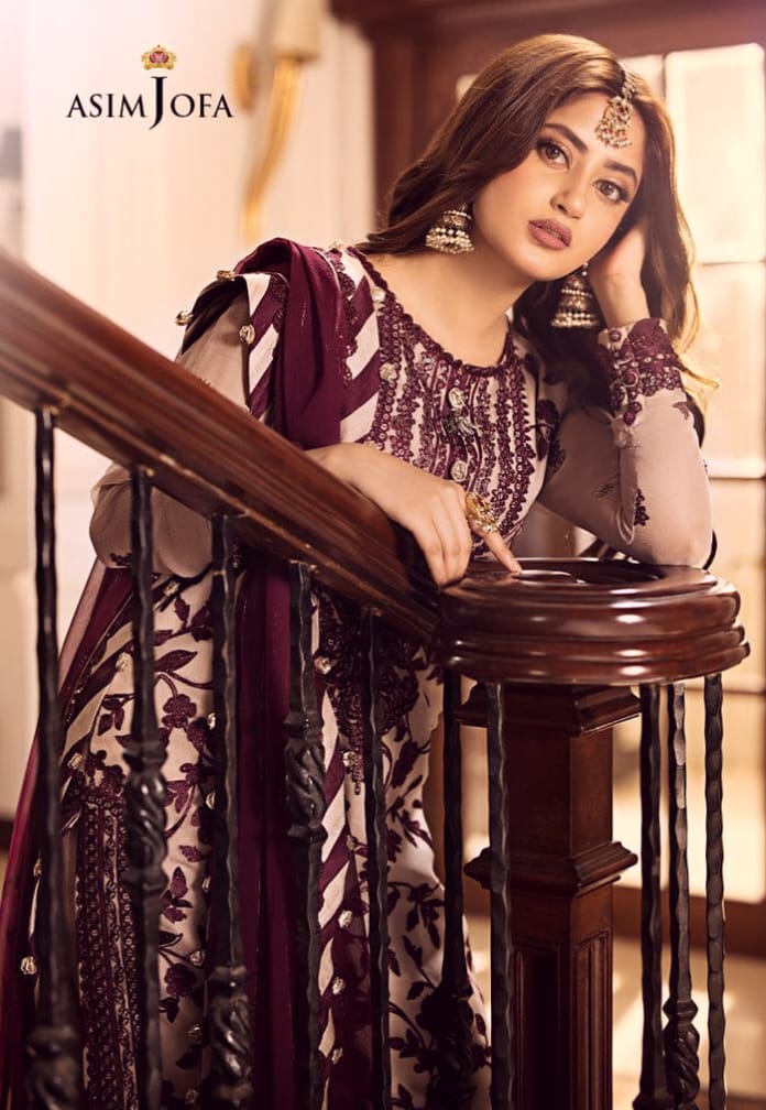 Asim Jofa Embroidered Unstitched Suit