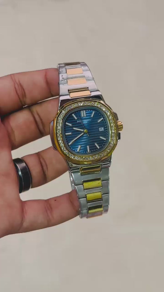 PATEK PHILIPPE Premium Stainless Steel Chain Watch – Manufactured by ALIÉRO